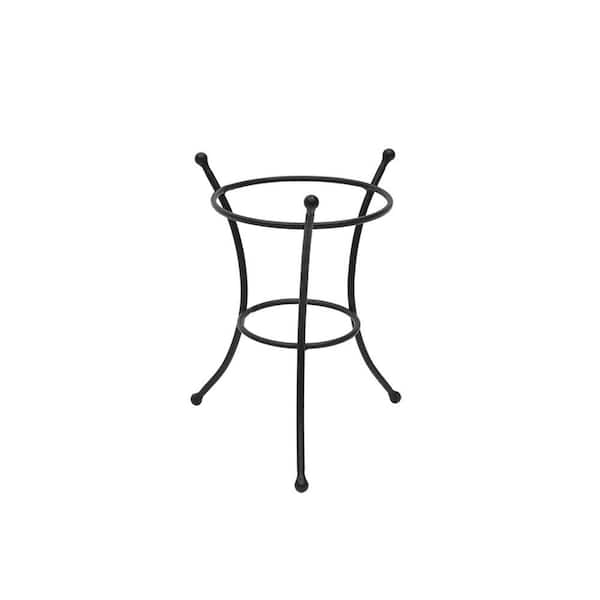 Multi-Use Stand for Planter, 11.25 in. H x 9 in. W, Black Powder Coat Finish, Iron Decorative Pots
