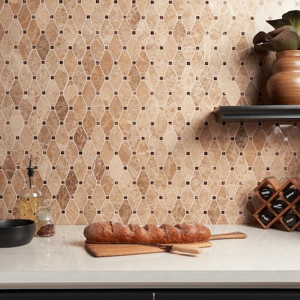Ivy Hill Tile Diapson Light Emperador and Dark Emperador Ivy Hill Tile Diapson Light Emperador and Dark Emperador