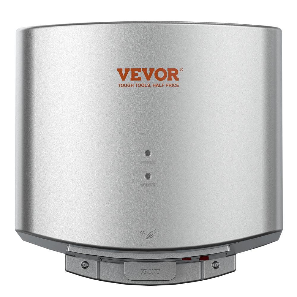 Compact Silver ABS Automatic Hand Dryer with High-Speed Motor