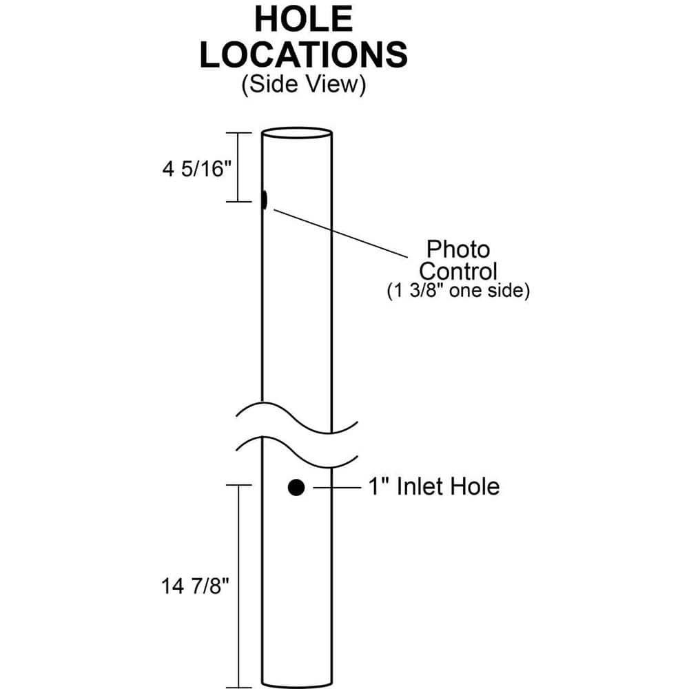 Bronze 8 ft Outdoor Lamp Post with Dusk to Dawn Sensor