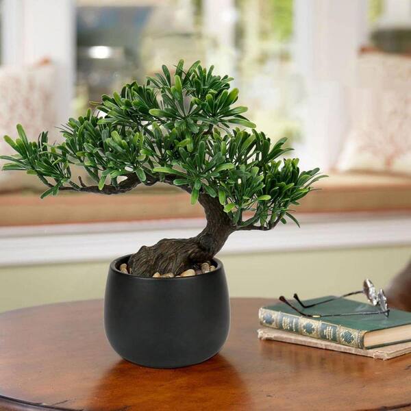 Artificial Bonsai Tree Decor with Ceramic Pots L0BKZZ29JT - The