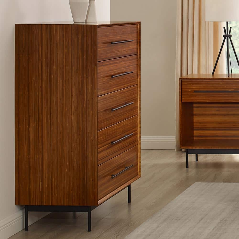 Dakota 20 in. Copper 5-Drawer Chest of Drawers