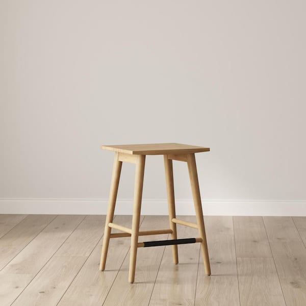 Nathan James Barker 25 in. Chestnut Wood Backless Counter Height
