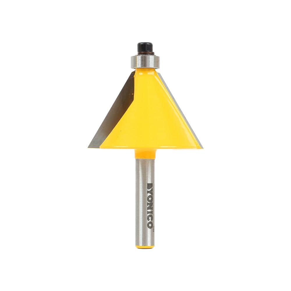 Yonico 1/4 in. Chamfer Edge Forming 30 Shank Carbide Tipped Router Bit