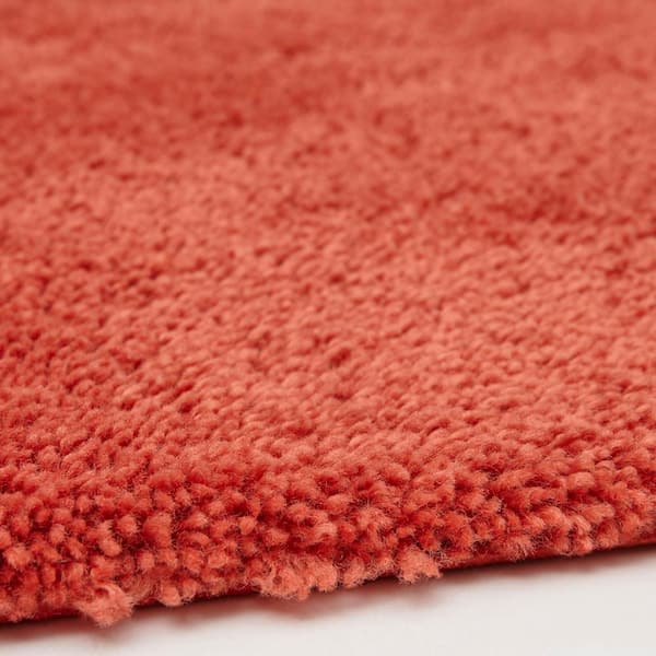 Pure Perfection Terra Cotta 20 in. x 60 in. Nylon Machine Washable Bath Mat