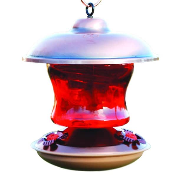 Woodlink Copper-Color Ruby Glass Hummingbird Feeder