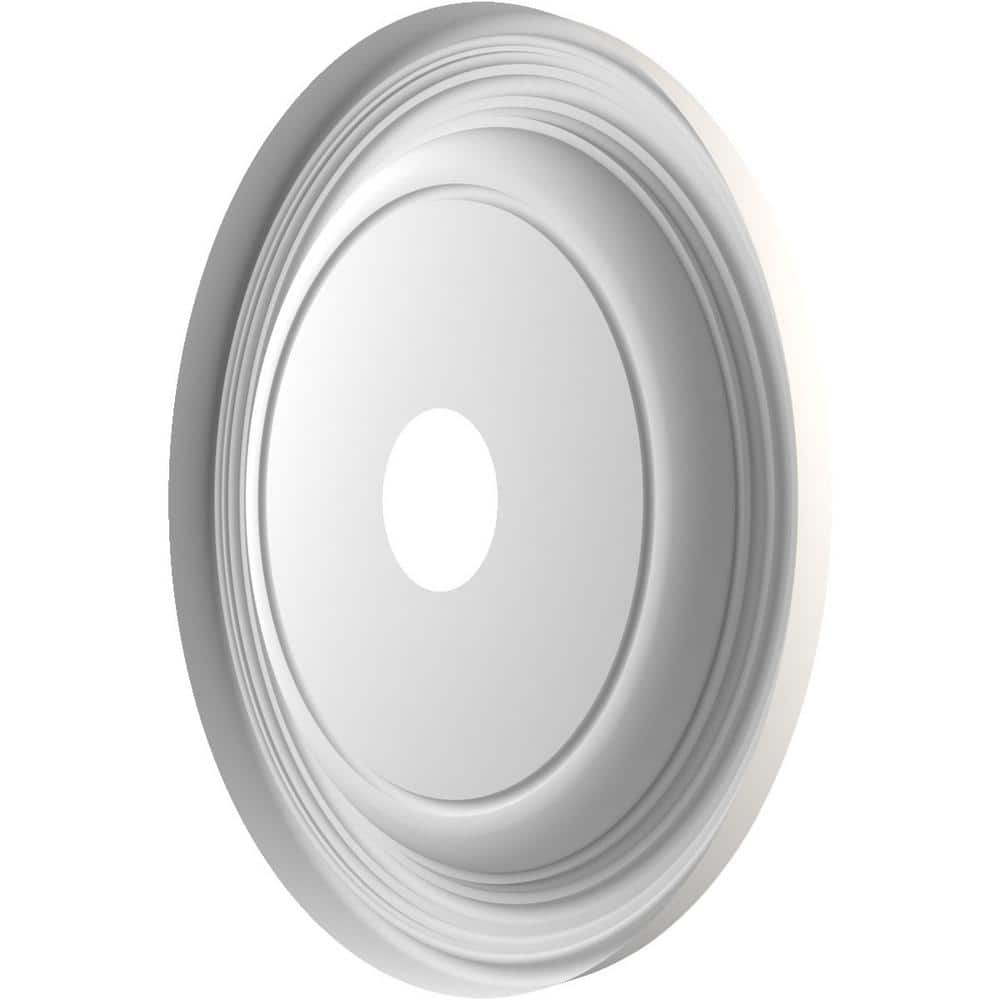 UltraCover Satin Blossom White 19-Inch Thermoformed PVC Ceiling Medallion