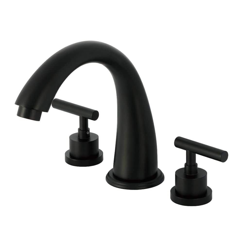 Manhattan 2-Handle Deck Mount Roman Tub Faucet in Matte Black price history on PriceWatchPro