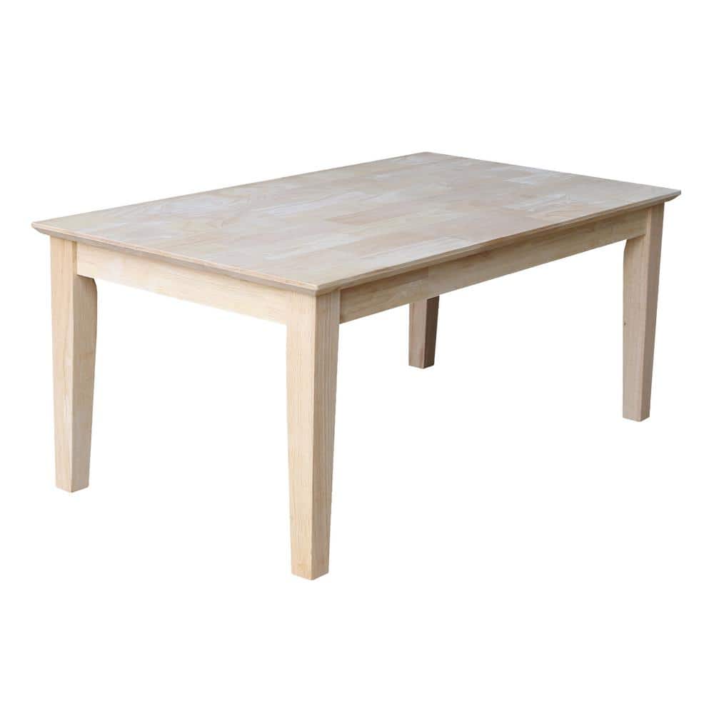 Eco-Friendly Parawood Classic Rectangular Coffee Table, 44.5" Length