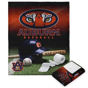 NCAA Auburn Baseball Love Silk Touch Polyester Throw Blanket