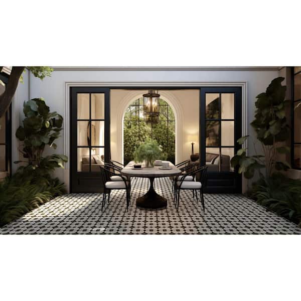 MSI Sakura 8 in. x 8 in. Matte Porcelain Encaustic Floor and