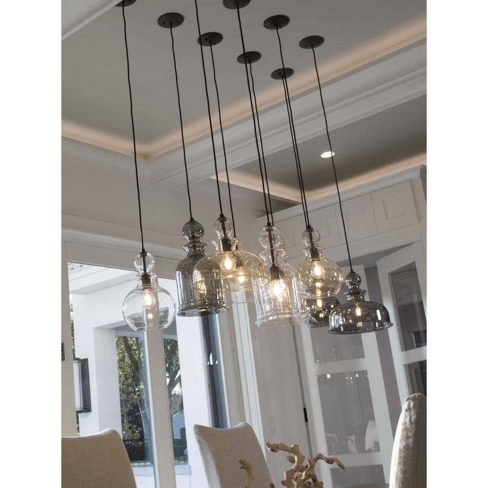 Staunton Antique Bronze 12" Bowl Pendant Light with Clear Glass Shade