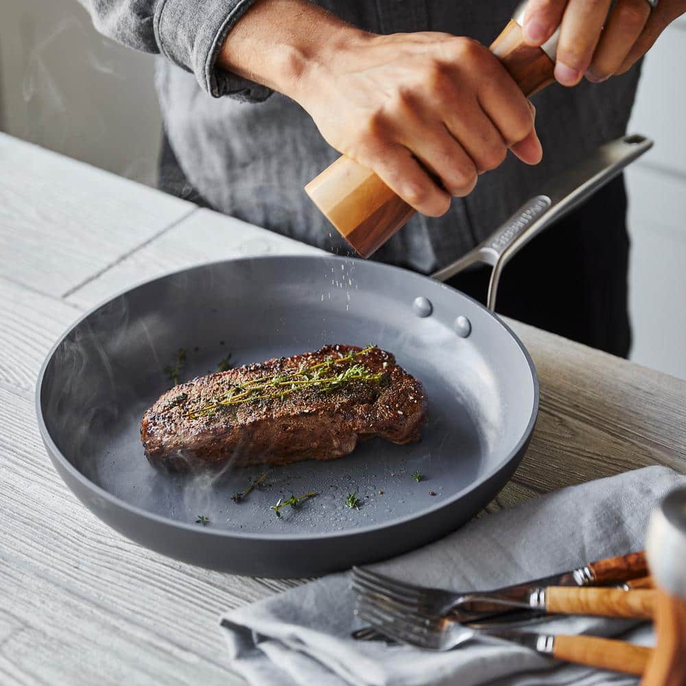 Gray 10" Aluminum Ceramic Nonstick Fry Pan
