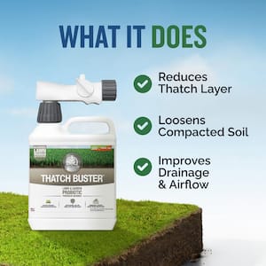 Thatch Buster 32 oz. 8,000 sq. ft. Liquid Lawn Fertilizer, Probiotic and Aerator Ready To Spray