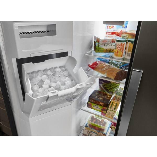 whirlpool counter depth side by side refrigerator white