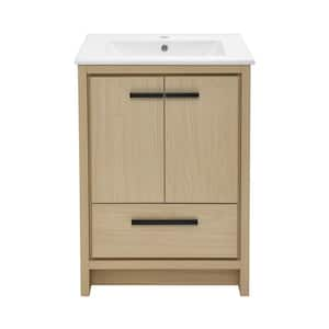 Virage 18.3 in. W x 24 in. D x 33.46 in. H Bath Vanity Cabinet without Top in Brown