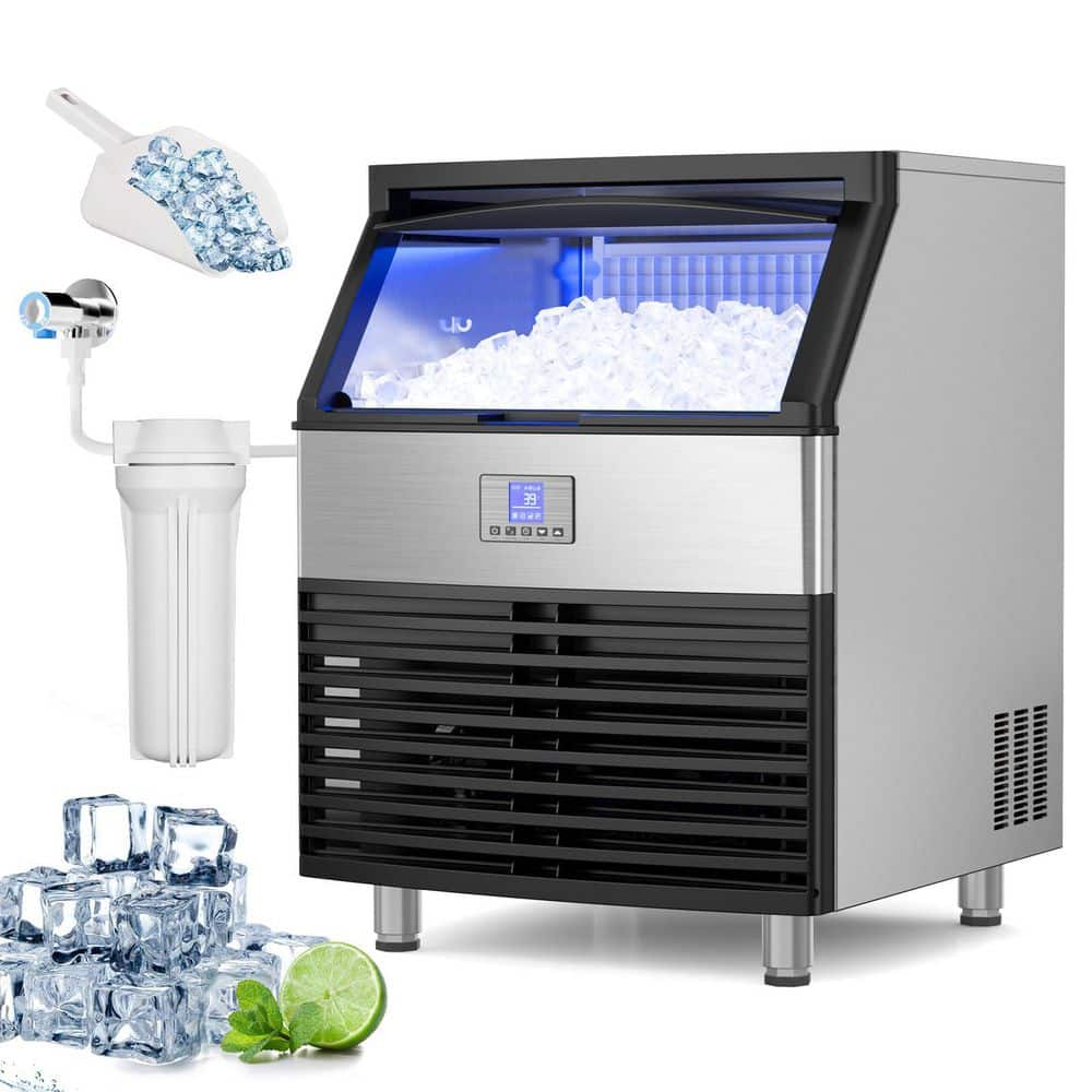 Commercial Ice Maker 450 lb. /24 H Under Counter Ice Maker, 8-15 Minutes Ice Making, with120lb. Storage, Stainless Steel price history on PriceWatchPro