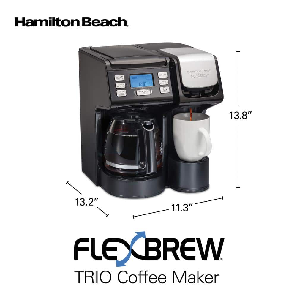 Hamilton Beach Black FlexBrew Trio 2-Way Coffee Maker