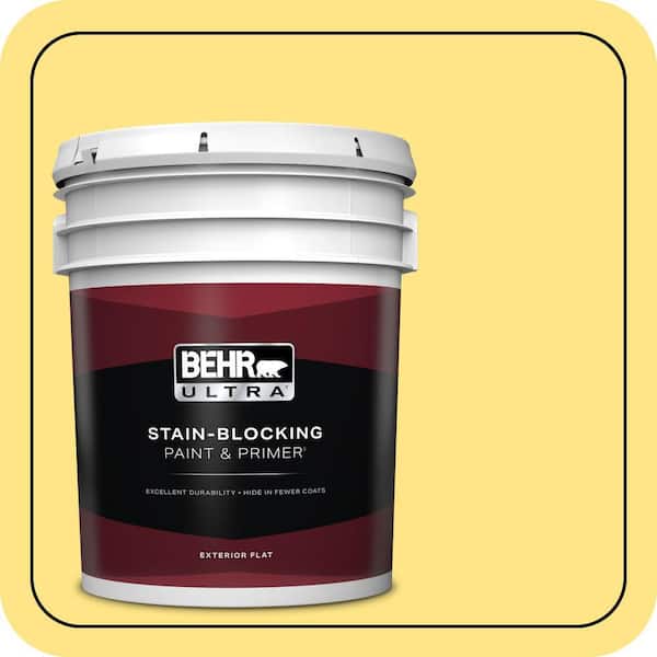 BEHR ULTRA 5 gal. #P300-5 Upbeat Flat Exterior Paint & Primer
