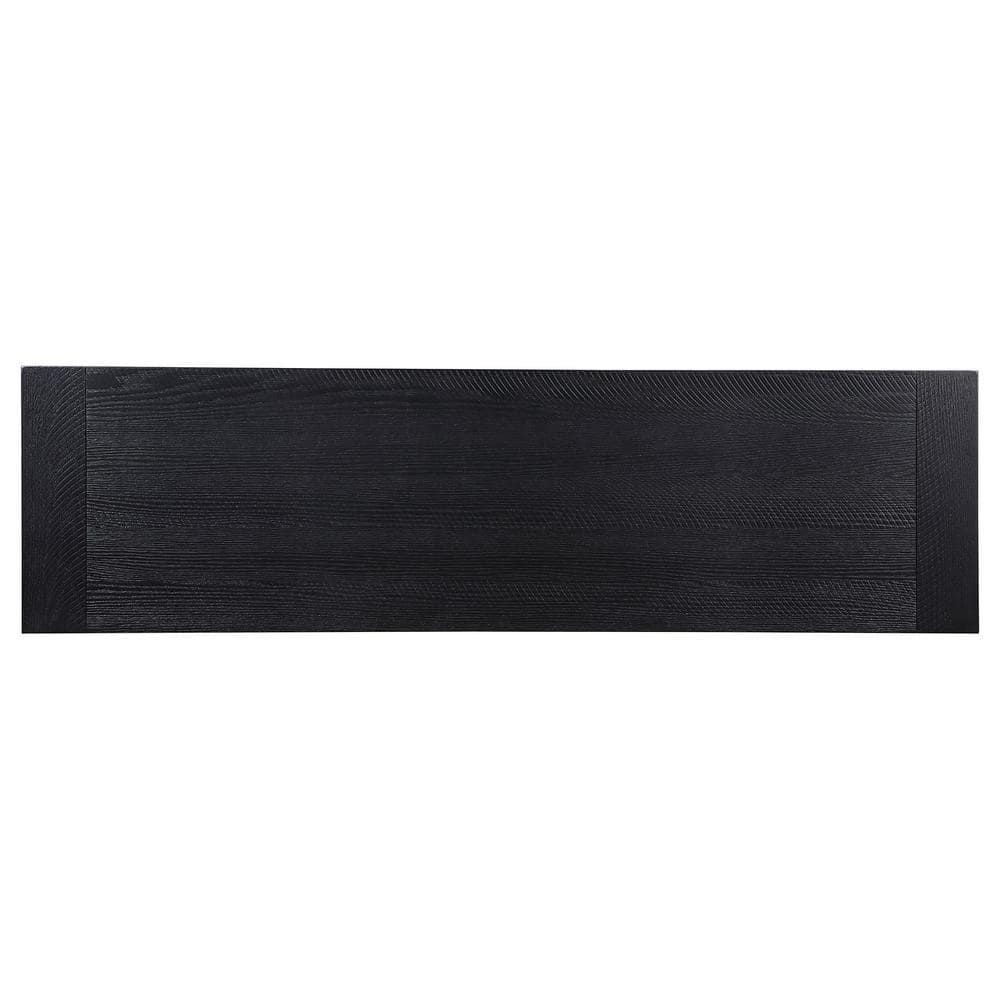Newport Black Trestle Industrial Dining Bench