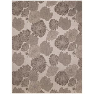 Garden Oasis Natural 9 ft. x 12 ft. Nature-inspired Contemporary Area Rug