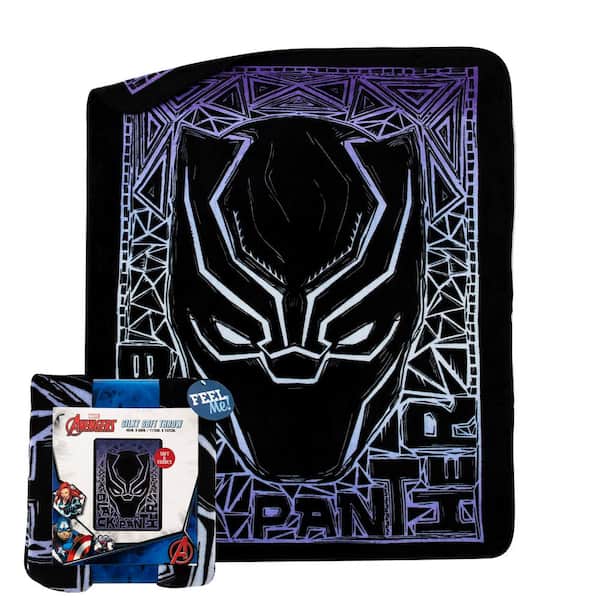 THE NORTHWEST GROUP Marvel Panther Stare Silk Touch  Multi-Colored Throw Blanket