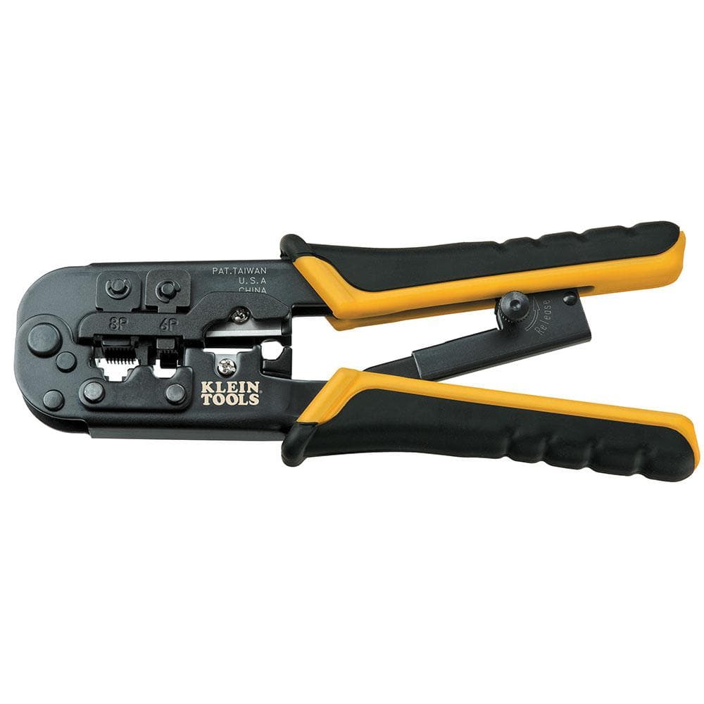 Klein Tools Ratcheting Data Cable Crimper Stripper Cutter VDV226011SEN  The Home Depot