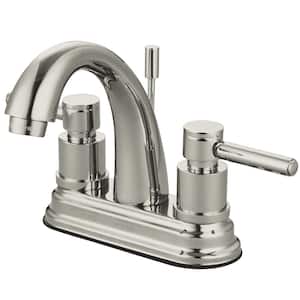 Concord 4 in. Centerset 2-Handle Bathroom Faucet in Brushed Nickel