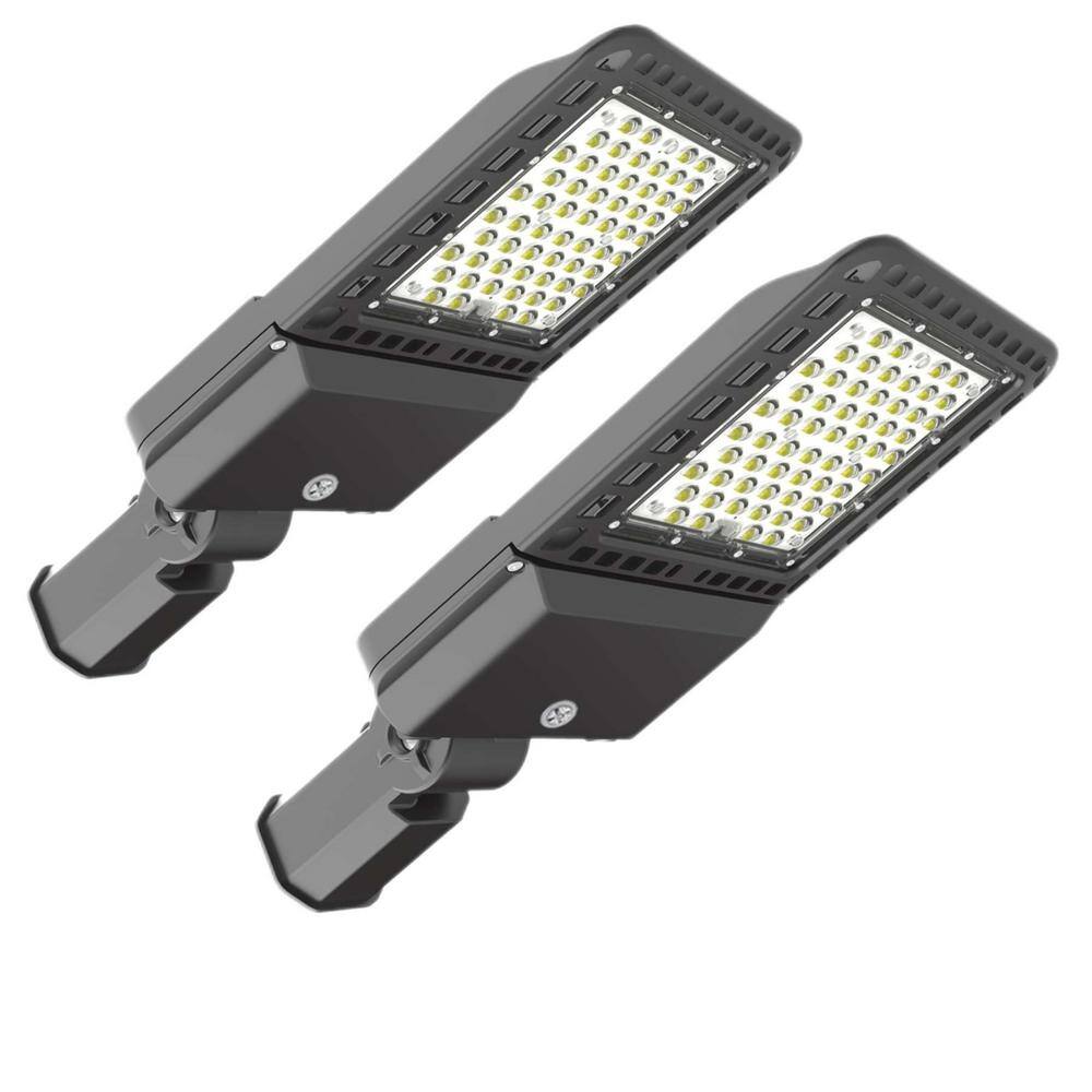 800-Watt Equivalent Integrated LED Bronze Dusk to Dawn Slip fit Area Light,