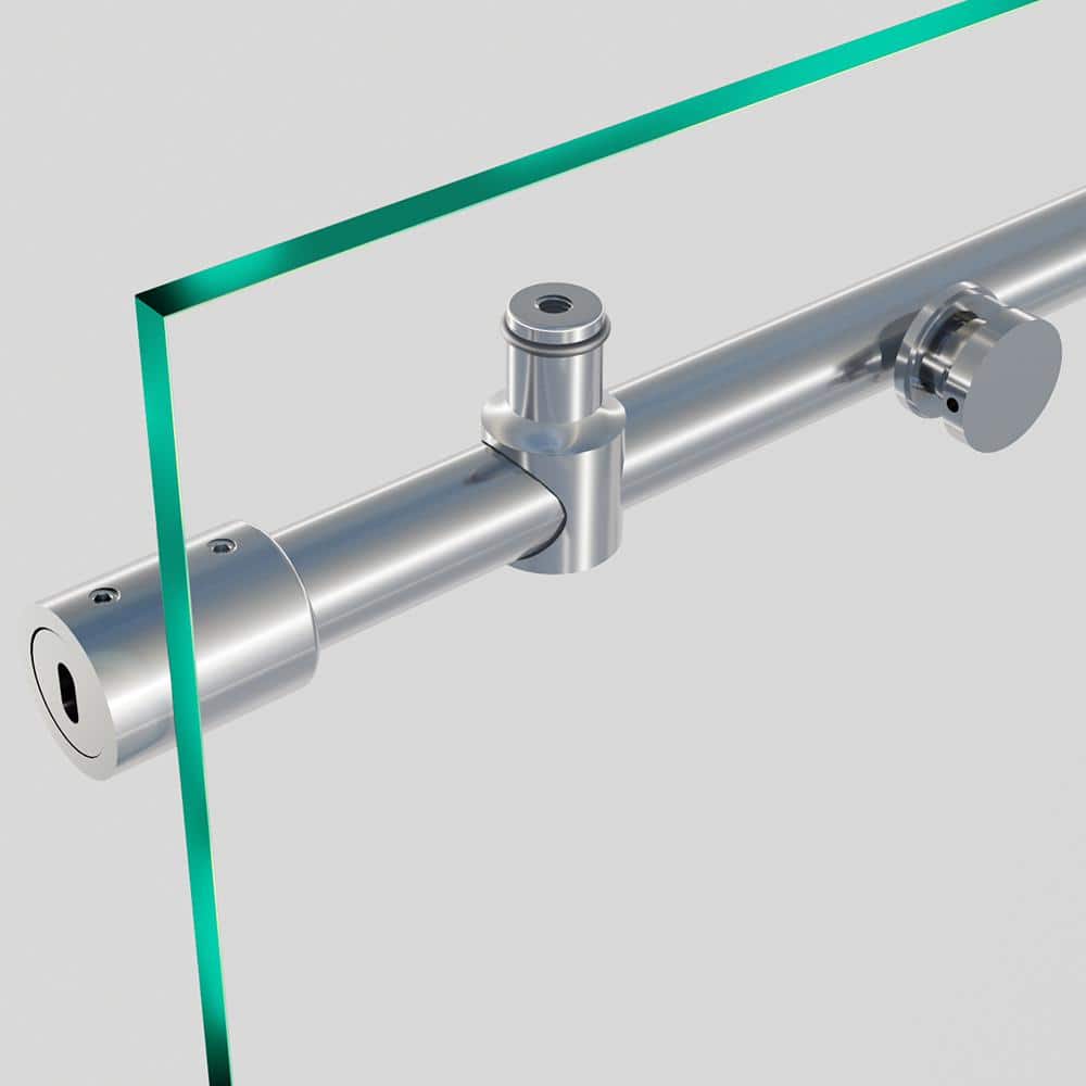 Eclipse 44-48" Chrome Frameless Sliding Shower Door