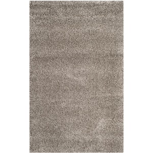 Milan Shag Gray 5 ft. x 8 ft. Solid Area Rug