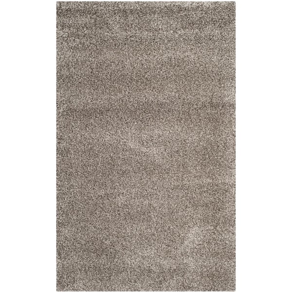 SAFAVIEH Milan Shag Gray 5 ft. x 8 ft. Solid Area Rug