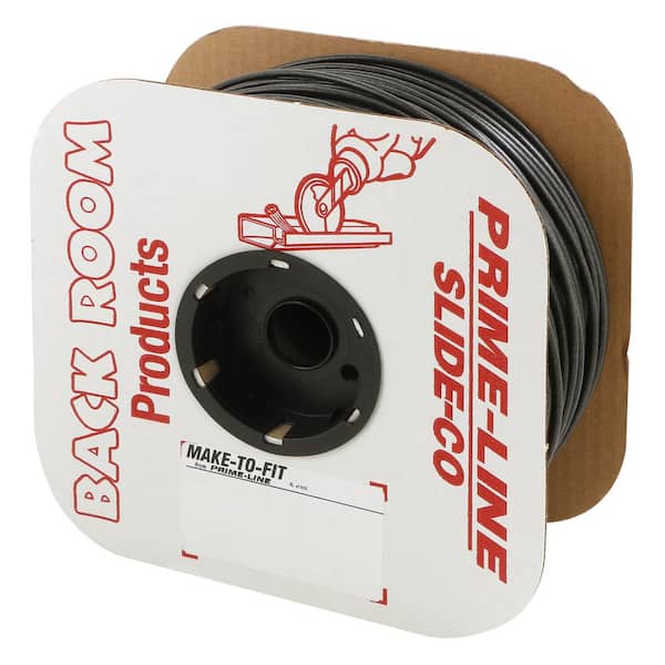 Prime-Line 0.270 in. x 500 ft. Roll Black Foam Screen Spline