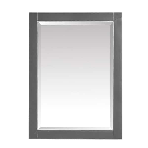 Avanity Allie 24 in. W x 32 in. H Framed Rectangular Bathroom Vanity Mirror in Twilight Gray finish