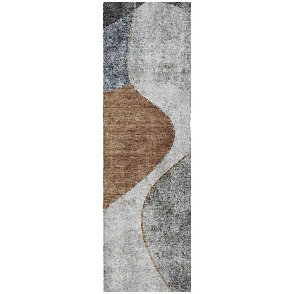 Dream Shag Premium Machine Washable Abstract ADS633 Gray 2 ft. x 7 ft. Runner Rug price history on PriceWatchPro
