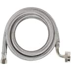 4 ft. Braided Stainless Steel Dishwasher Connector with Elbow