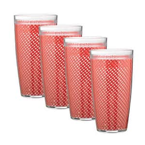 Fishnet 22 oz. Flag Red Insulated Drinkware (Set of 4)