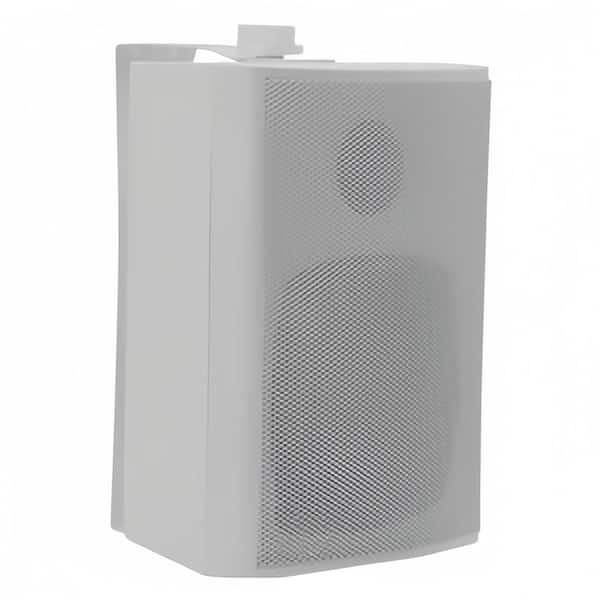 phyfalip Wall Mount Indoor/Outdoor Speakers Stereo Speaker Waterproof Patio House Garage Indoor Exterior Audio System (2-Pieces)