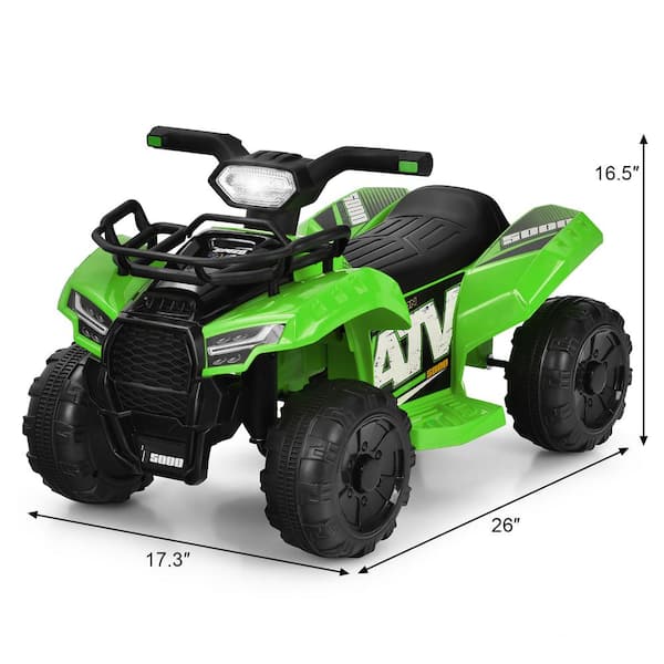 Reviews for Costway 7.3 in. 12-Volt Kids ATV Quad Electric Ride On