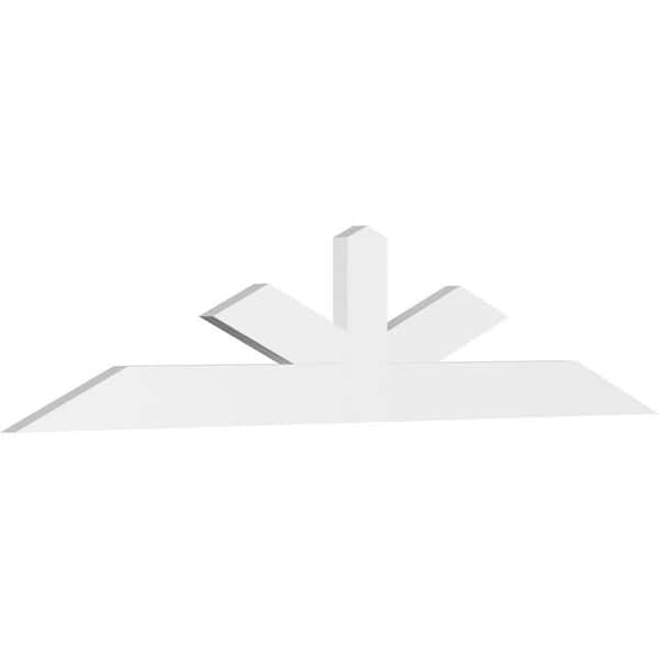 Ekena Millwork Saratoga 96 in. W x 20 in. H x 2 in. D Signature Polyurethane Bracket
