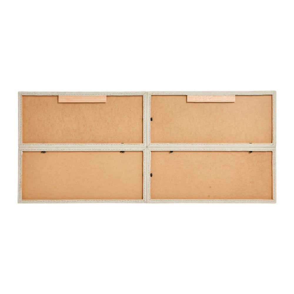 Natural Linen Blend Sound Reducing Queen Upholstered Headboard
