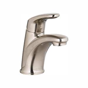 Colony Pro Single Hole Single-Handle Bathroom Faucet with 50/50 Pop-Up Drain in Brushed Nickel