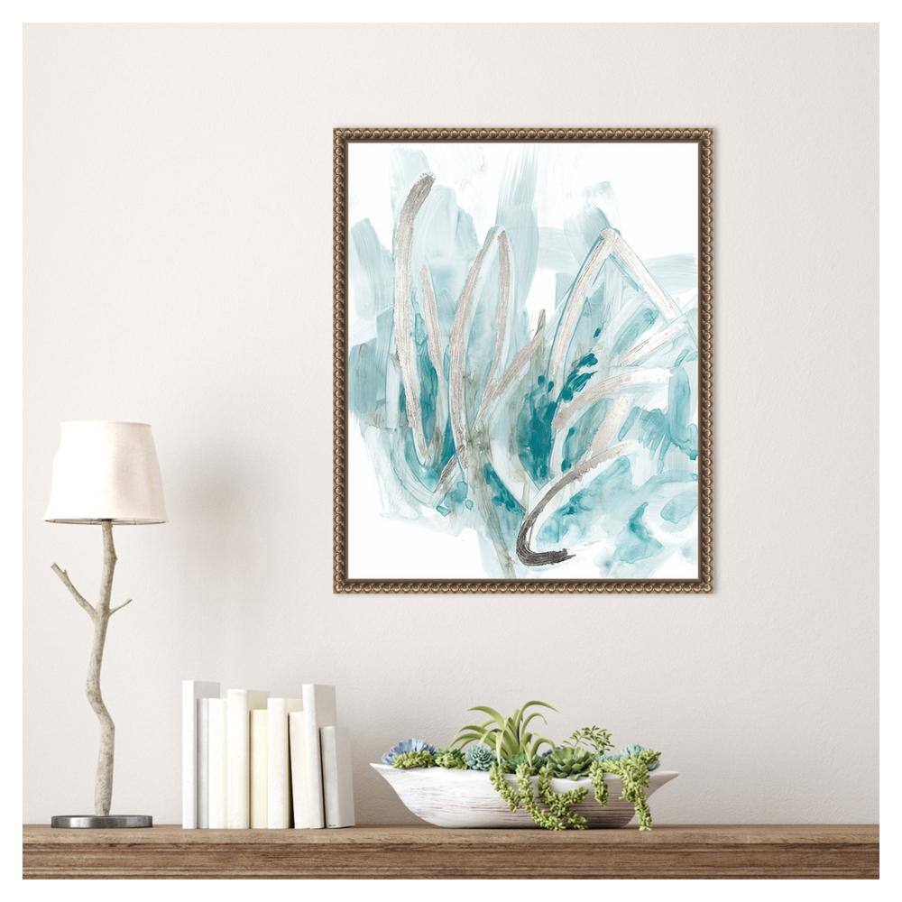 Amanti Art 16"x20" Embellished Aquatic Energy II by June Erica Vess Framed Canvas Wall Art Print