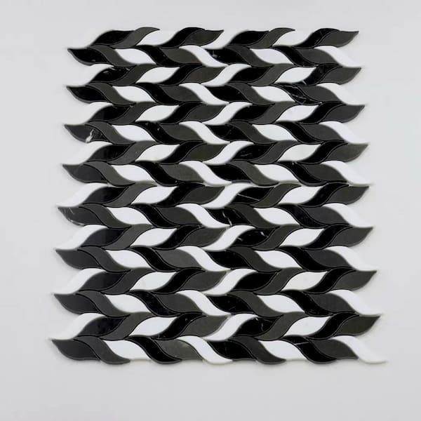 Apollo Tile Noir Luxe 10 in. x 12 in. Polished Eastern Black
