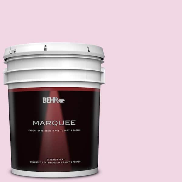 BEHR MARQUEE 5 gal. #680A-1 Candy Tuft Flat Exterior Paint & Primer