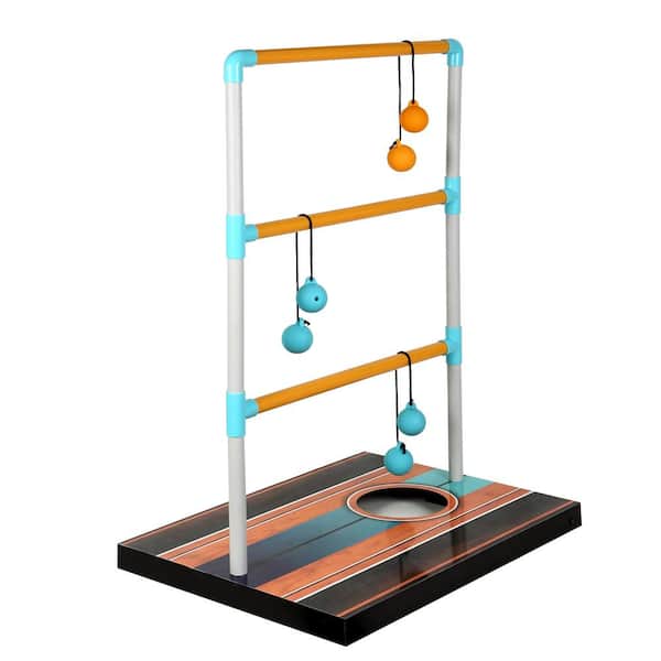 Hathaway Solid Wood Ladder Toss Game Set Brown 