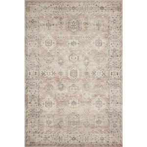 Hathaway Java/Multi 2 ft. x 5 ft. Traditional Distressed Printed Area Rug