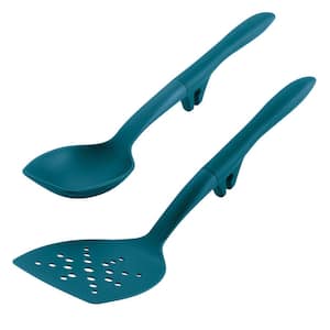 Tools and Gadgets Teal Lazy Flexi Turner and Scraping Spoon Set
