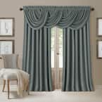 Pro Space 50 in. x 108 in. Outdoor Curtain for Patio UV Ray Protected ...