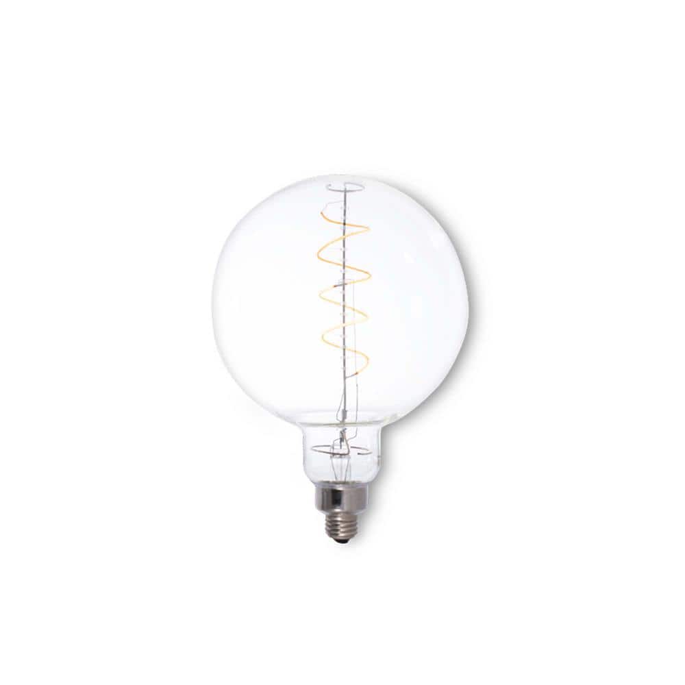 40W Equivalent Amber Light G63 Dimmable LED Grand Filament Globe Shaped Nos